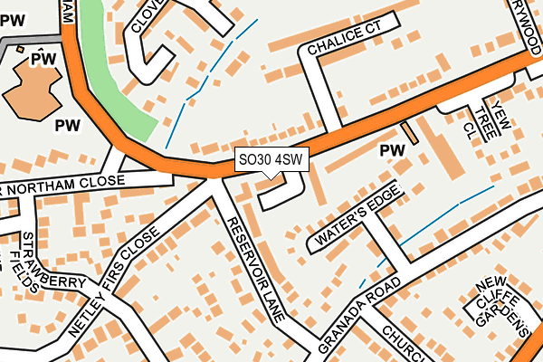 SO30 4SW map - OS OpenMap – Local (Ordnance Survey)