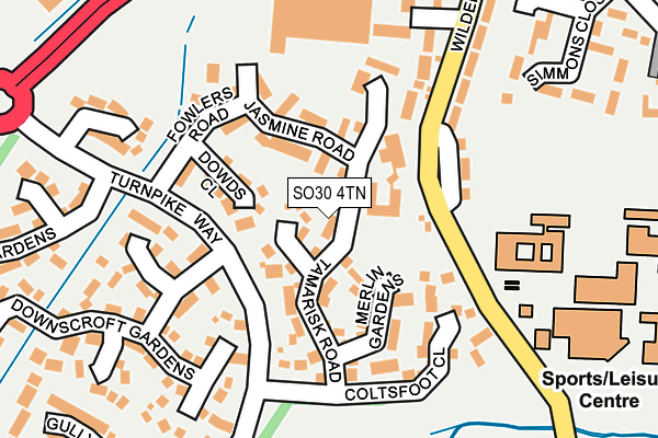 SO30 4TN map - OS OpenMap – Local (Ordnance Survey)