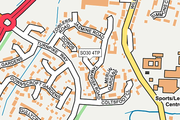 SO30 4TP map - OS OpenMap – Local (Ordnance Survey)