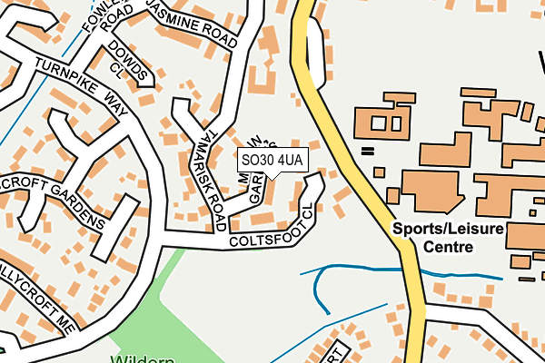 SO30 4UA map - OS OpenMap – Local (Ordnance Survey)