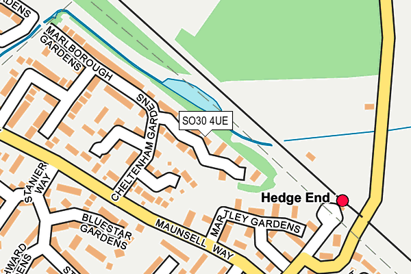 SO30 4UE map - OS OpenMap – Local (Ordnance Survey)