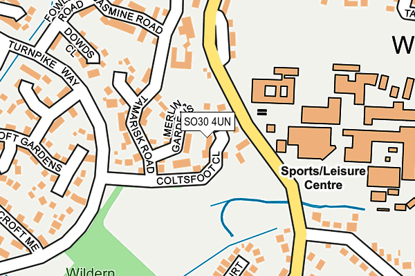 SO30 4UN map - OS OpenMap – Local (Ordnance Survey)