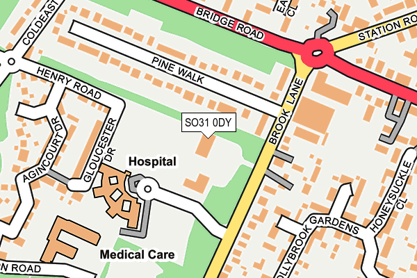 SO31 0DY map - OS OpenMap – Local (Ordnance Survey)