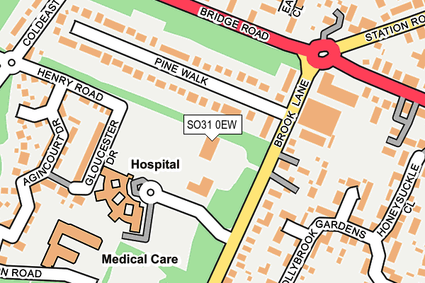 SO31 0EW map - OS OpenMap – Local (Ordnance Survey)