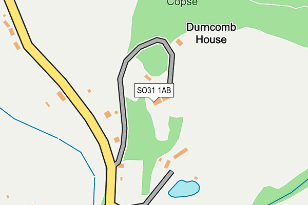 SO31 1AB map - OS OpenMap – Local (Ordnance Survey)