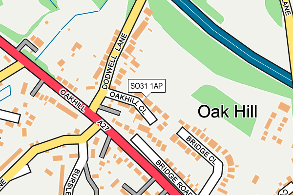 SO31 1AP map - OS OpenMap – Local (Ordnance Survey)