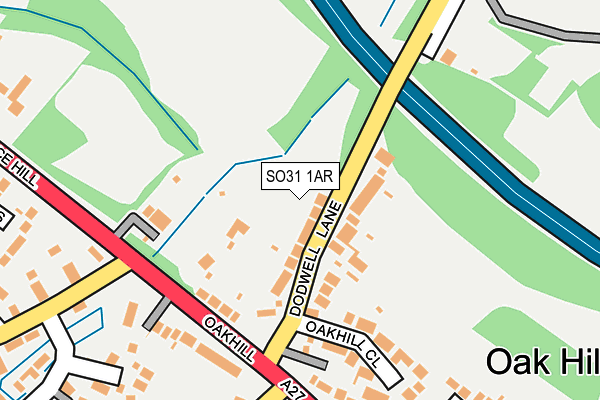 SO31 1AR map - OS OpenMap – Local (Ordnance Survey)
