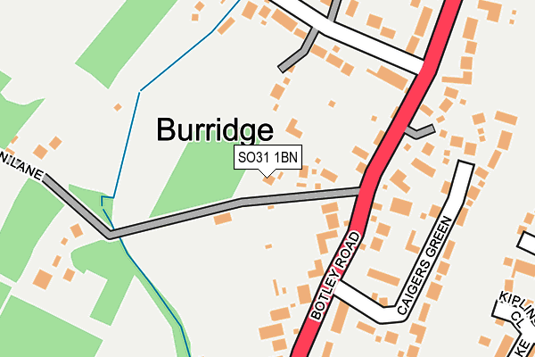 SO31 1BN map - OS OpenMap – Local (Ordnance Survey)