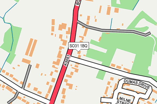 SO31 1BQ map - OS OpenMap – Local (Ordnance Survey)