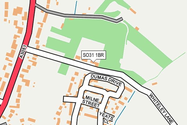 SO31 1BR map - OS OpenMap – Local (Ordnance Survey)