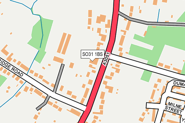SO31 1BS map - OS OpenMap – Local (Ordnance Survey)