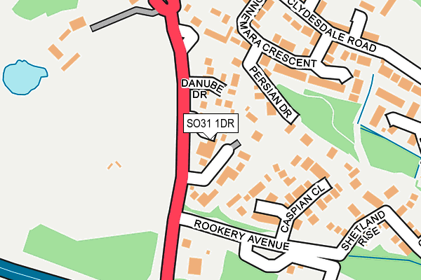 SO31 1DR map - OS OpenMap – Local (Ordnance Survey)