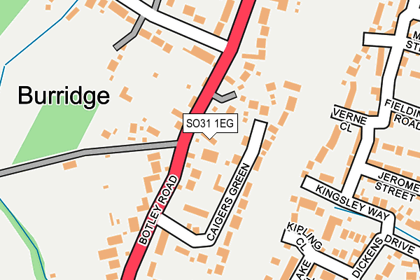 SO31 1EG map - OS OpenMap – Local (Ordnance Survey)
