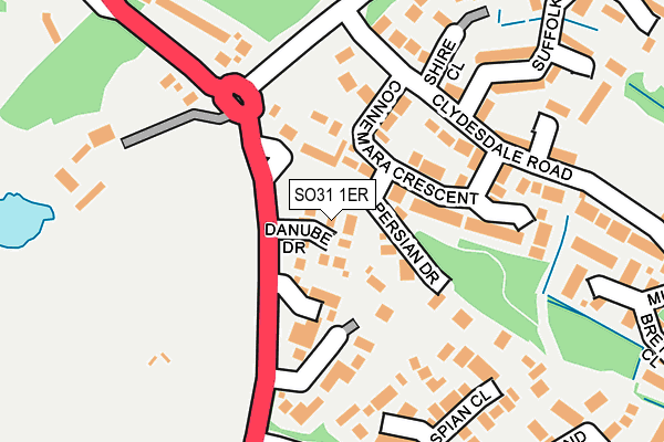 SO31 1ER map - OS OpenMap – Local (Ordnance Survey)