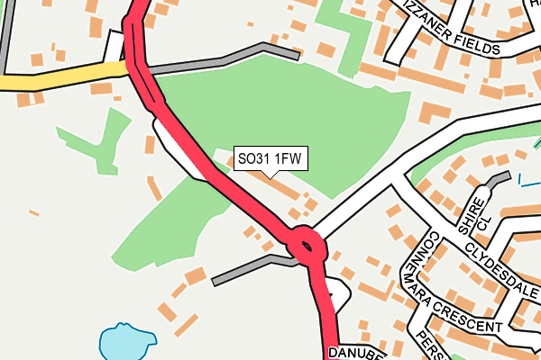 SO31 1FW map - OS OpenMap – Local (Ordnance Survey)