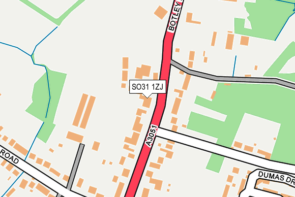 SO31 1ZJ map - OS OpenMap – Local (Ordnance Survey)