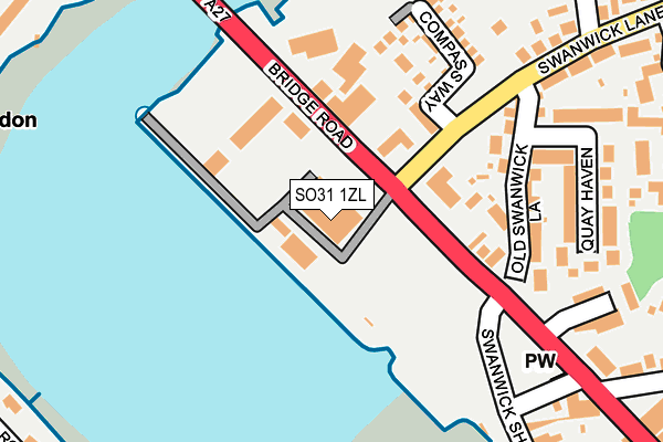 SO31 1ZL map - OS OpenMap – Local (Ordnance Survey)