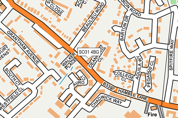 SO31 4BG map - OS OpenMap – Local (Ordnance Survey)