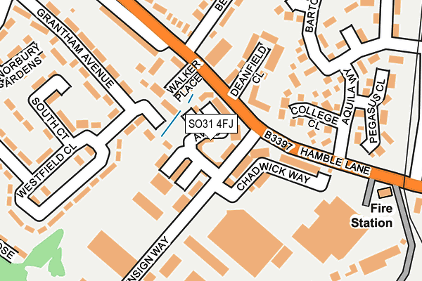 SO31 4FJ map - OS OpenMap – Local (Ordnance Survey)