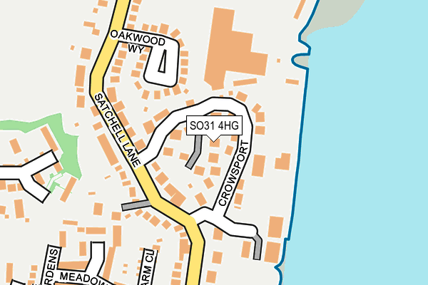 SO31 4HG map - OS OpenMap – Local (Ordnance Survey)