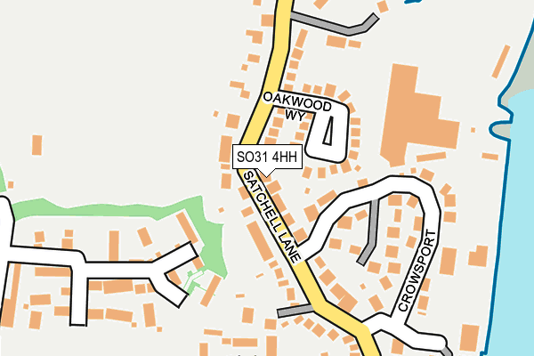 SO31 4HH map - OS OpenMap – Local (Ordnance Survey)
