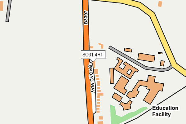 SO31 4HT map - OS OpenMap – Local (Ordnance Survey)
