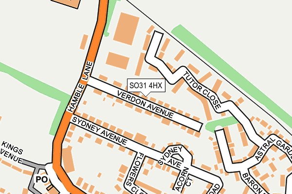 SO31 4HX map - OS OpenMap – Local (Ordnance Survey)
