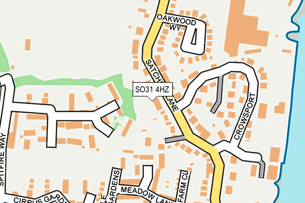 SO31 4HZ map - OS OpenMap – Local (Ordnance Survey)