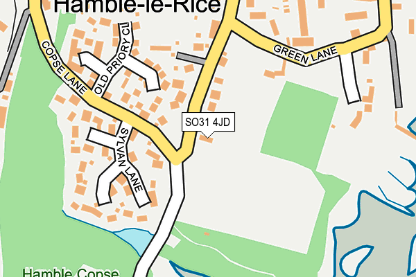 SO31 4JD map - OS OpenMap – Local (Ordnance Survey)