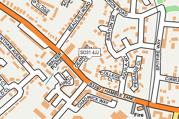 SO31 4JJ map - OS OpenMap – Local (Ordnance Survey)