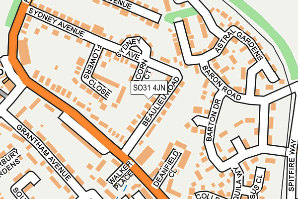 SO31 4JN map - OS OpenMap – Local (Ordnance Survey)