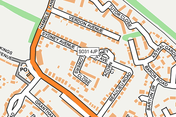SO31 4JP map - OS OpenMap – Local (Ordnance Survey)