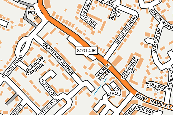 SO31 4JR map - OS OpenMap – Local (Ordnance Survey)