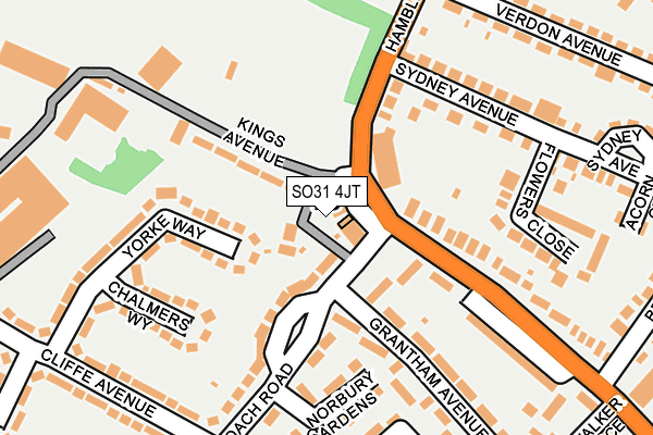 SO31 4JT map - OS OpenMap – Local (Ordnance Survey)