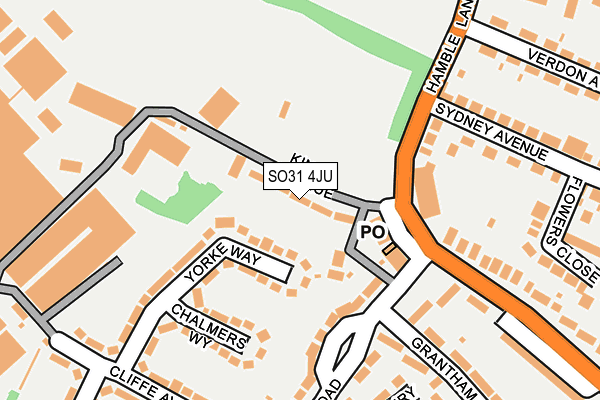 SO31 4JU map - OS OpenMap – Local (Ordnance Survey)