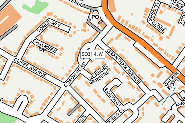 SO31 4JW map - OS OpenMap – Local (Ordnance Survey)