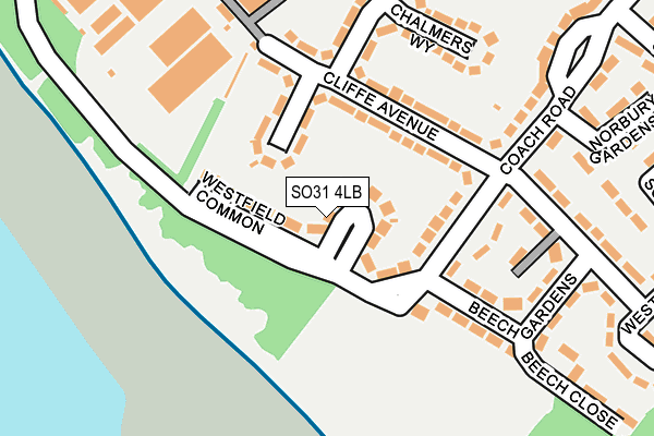 SO31 4LB map - OS OpenMap – Local (Ordnance Survey)