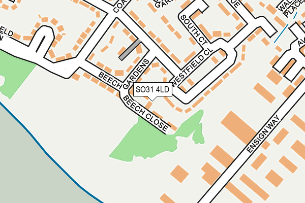 SO31 4LD map - OS OpenMap – Local (Ordnance Survey)