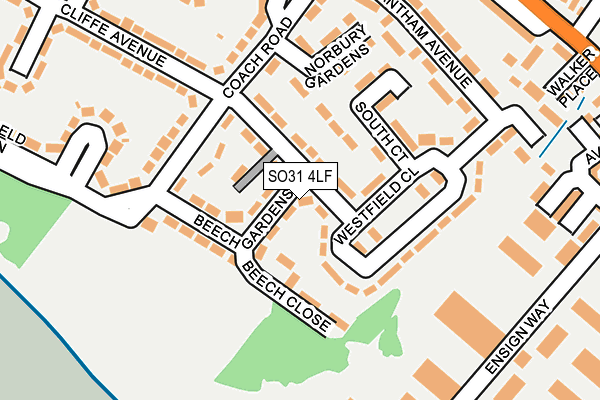 SO31 4LF map - OS OpenMap – Local (Ordnance Survey)