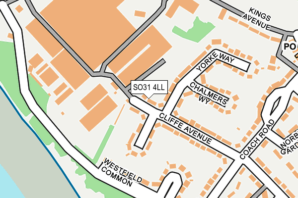 SO31 4LL map - OS OpenMap – Local (Ordnance Survey)