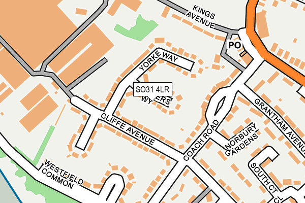 SO31 4LR map - OS OpenMap – Local (Ordnance Survey)