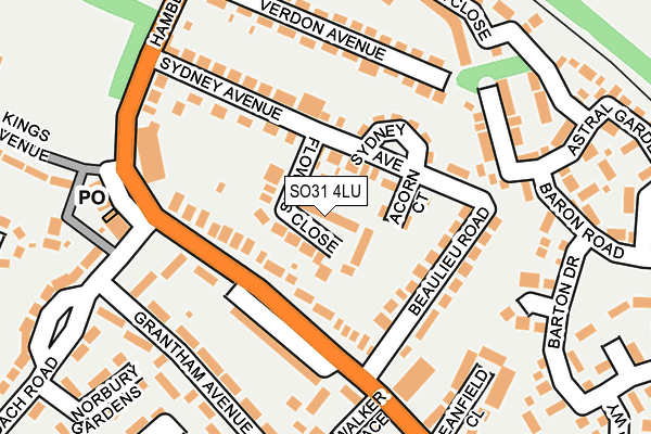 SO31 4LU map - OS OpenMap – Local (Ordnance Survey)