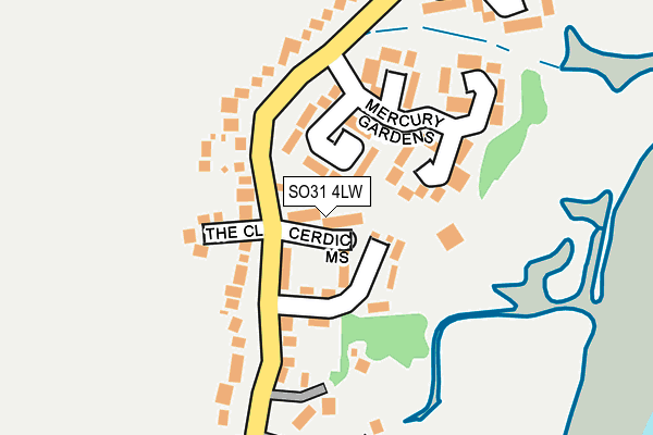 SO31 4LW map - OS OpenMap – Local (Ordnance Survey)