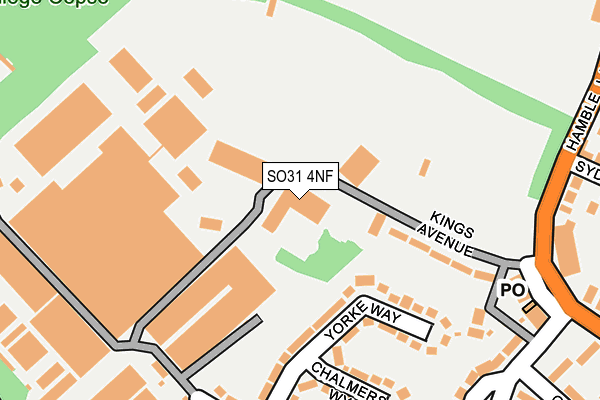 SO31 4NF map - OS OpenMap – Local (Ordnance Survey)