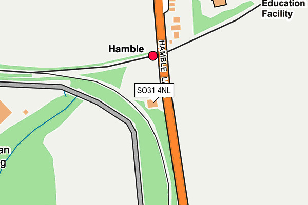 Map of HAMBLE GARAGE LIMITED at local scale