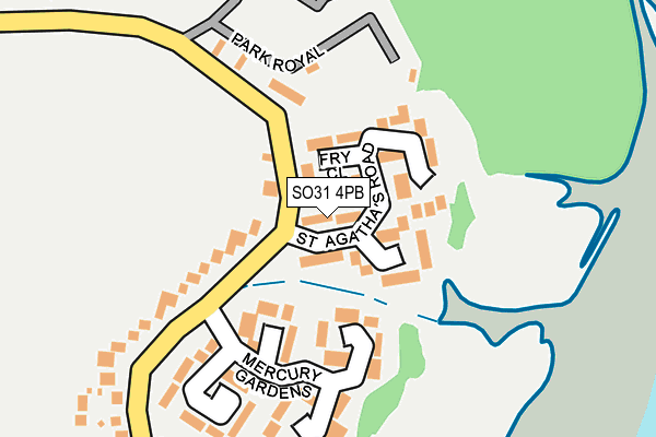 SO31 4PB map - OS OpenMap – Local (Ordnance Survey)