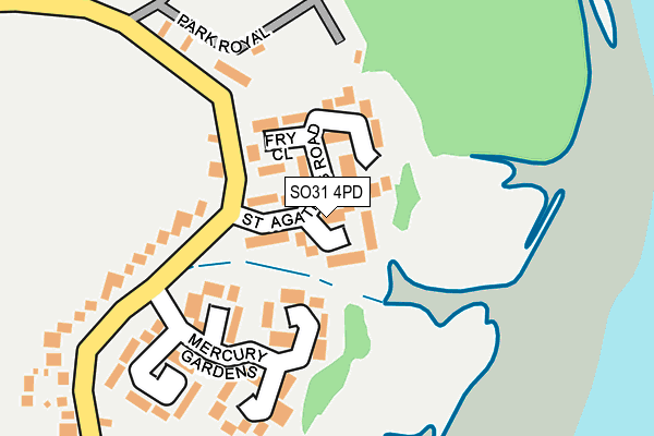 SO31 4PD map - OS OpenMap – Local (Ordnance Survey)
