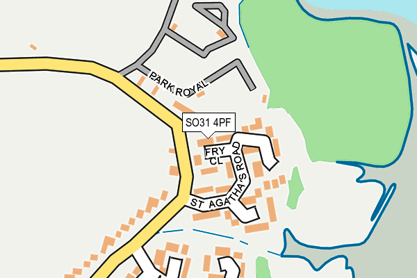 SO31 4PF map - OS OpenMap – Local (Ordnance Survey)