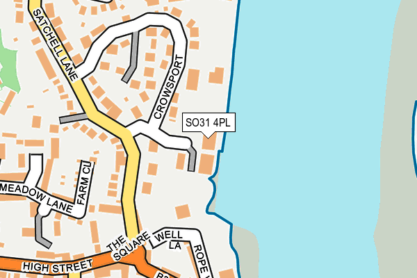 SO31 4PL map - OS OpenMap – Local (Ordnance Survey)