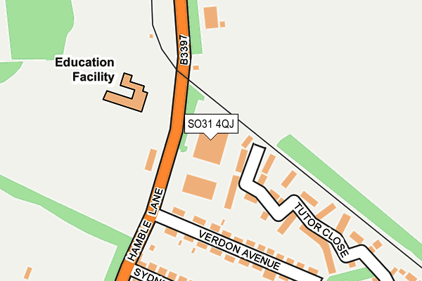 Map of HAMBLE COURT ESTATES LIMITED at local scale